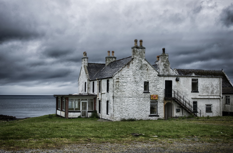 spooky, body, mood, scotland, dramatic sky, overcast, lonely house, haunt, dark, lonely, sky, house, outdoors, grass, silent, built structure, gloomy, hof