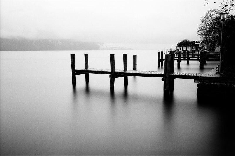 Creative Commons, gray, B/W, Weggis, photo, nature, left eye, Scout, tranquil Scene, water, Long Exposure, Capucho, wooden, gray-scale, 720P, Explore