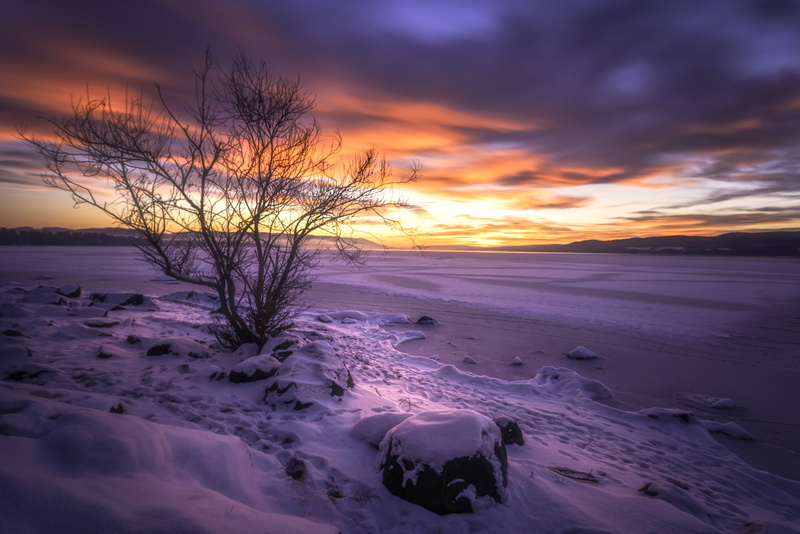 sky, ice, nature, cloud - Sky, sunrise - Dawn, scenics, coastline, buskerud, dusk, sand, beauty In Nature, 2K, land, landscape, orange color, tranquility