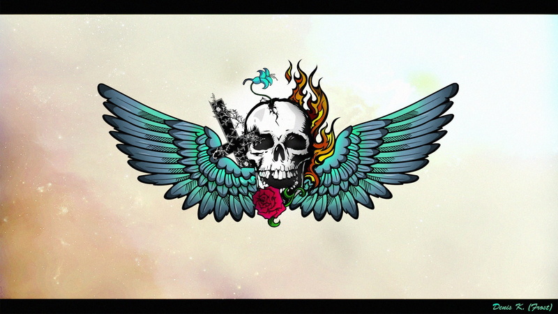 nature, blue, creativity, wings, skull, animal themes, no people, animal wing, indoors, multi colored, animal body part, day, animal wildlife