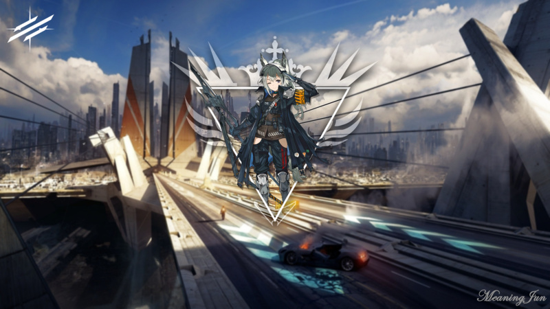 Arknights, Grani(Arknights), anime girls, 2D, picture-in-picture, anime, MeaningJun, 2K