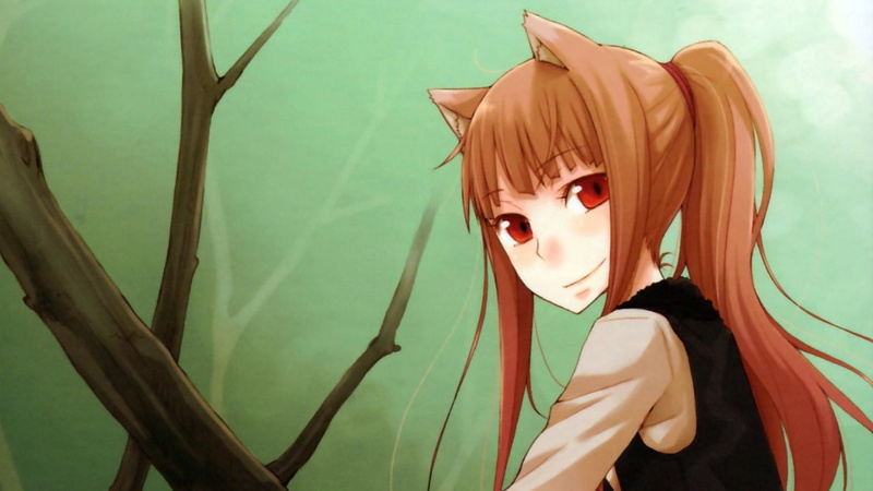 green color, 1080P, dyed hair, one person, portrait, young women, standing, young adult, women, anime girls, real people, make-up, lifestyles, Spice and Wolf