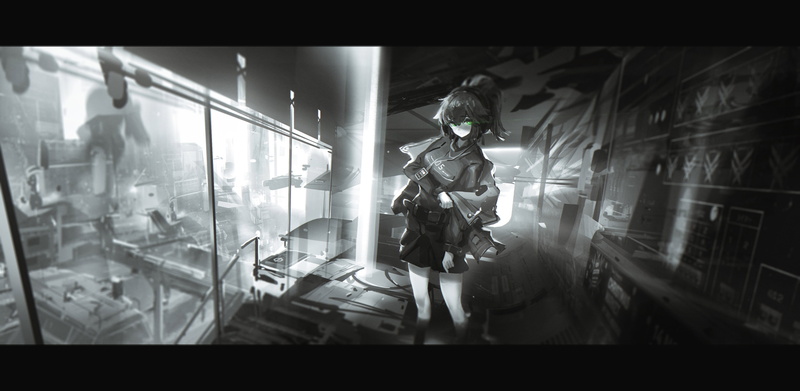 machine, science fiction, Jessica(Arknights), city, 4K, Arknights