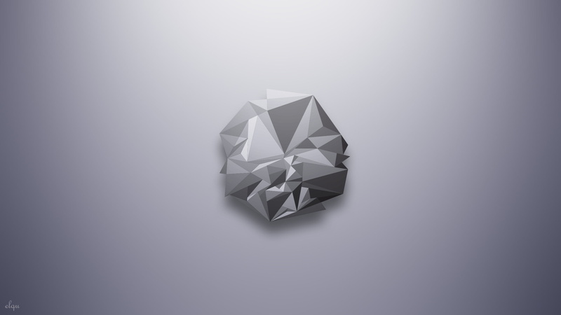 origami, minimalism, geometry, monochrome, 2K, wealth, copy space, diamond - gemstone, crumpled paper ball, high angle view, indoors, crystal, craft, art and craft