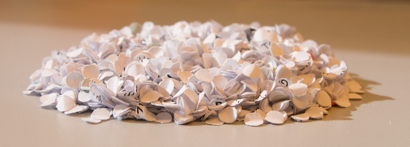 4K, newspaper, waste, confetti, disposal, selective focus, perforation, cut out, festival, large group of objects, punch, shredder, office, stack, pile