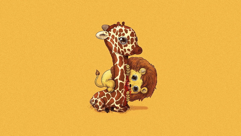no people, yellow background, animal representation, animal head, colored background, representation, animal, studio shot, wall - building feature, animals