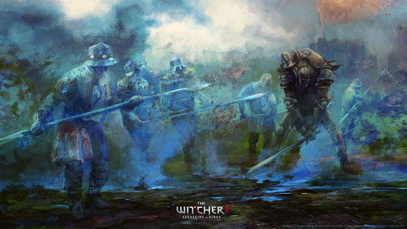 digital, real people, 1080P, celebration, group of people, The Witcher, water, smoke - physical structure, witcher, day, outdoors, The Witcher 2 Assassins of Kings