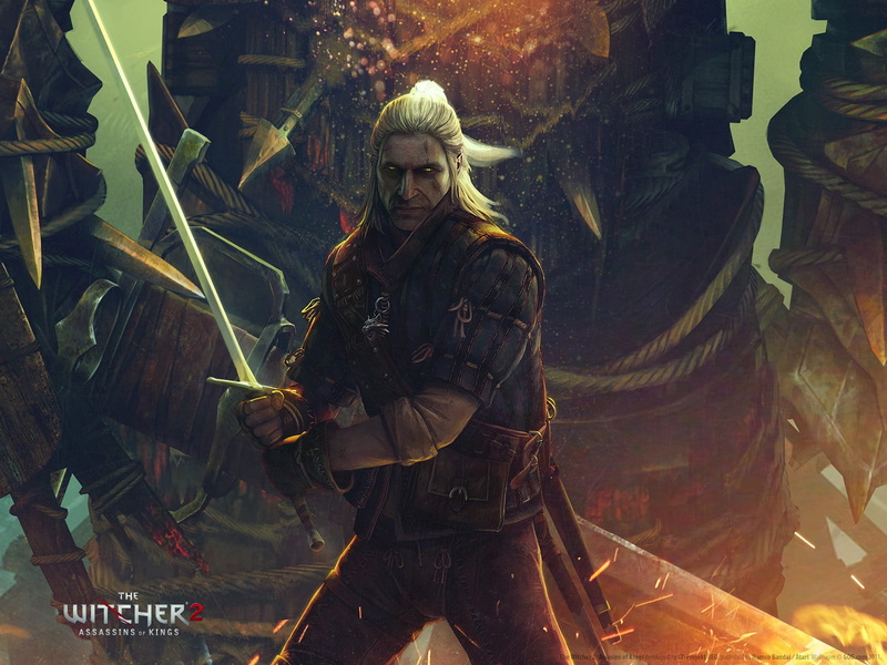 720P, The Witcher 2 Assassins of Kings, digital, video games, standing, front view, clothing, holding, real people, outdoors, The Witcher, witcher, government