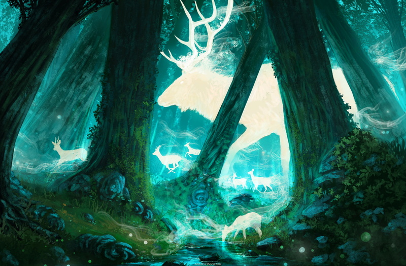 1080P, Spirit, Animal, Creature, Fantasy Animals, Forest, Deer