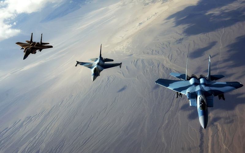 720P, F-16 Fighting Falcon, hd, jet, art, technology, F-15 Eagle, fighting, falcon, jet aircraft, f, eagle, aircraft, vehicles