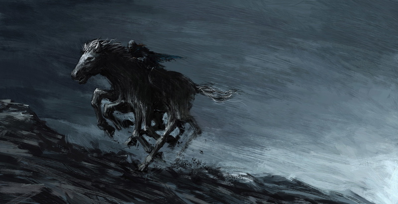fantasy Art, Sleipnir, Odin, 2K