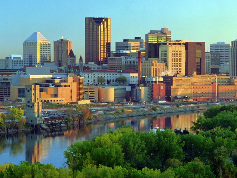 Minnesota, cityscape, 720P, river, city, urban