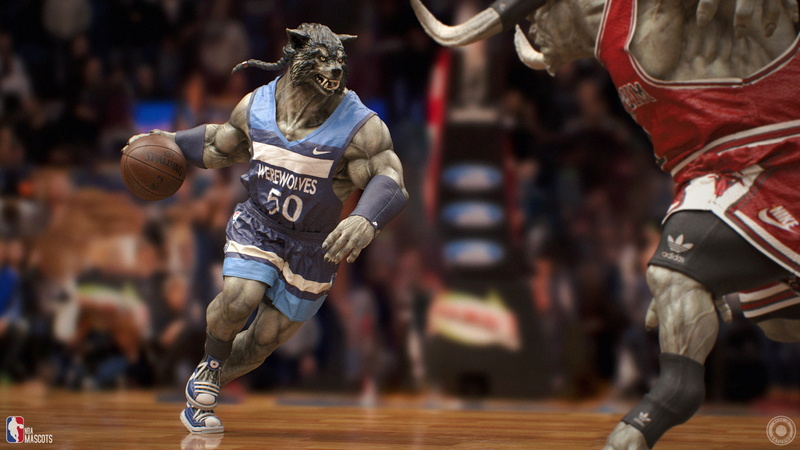 1080P, adult, werewolves, stadium, indoors, sportsman, determination, people, mythology, playing, Minotaur, competitive sport, NBA, skill, creature, clothing
