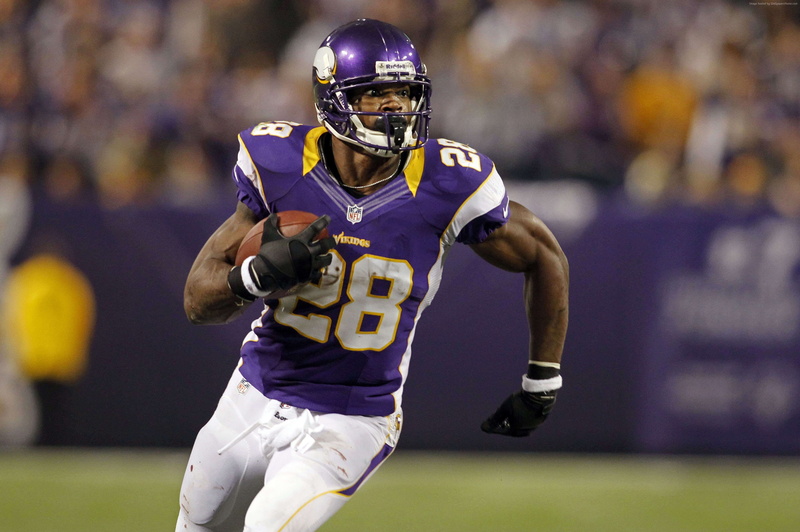 2K, 28, Adrian Peterson, american football, Minnesota Vikings Bar