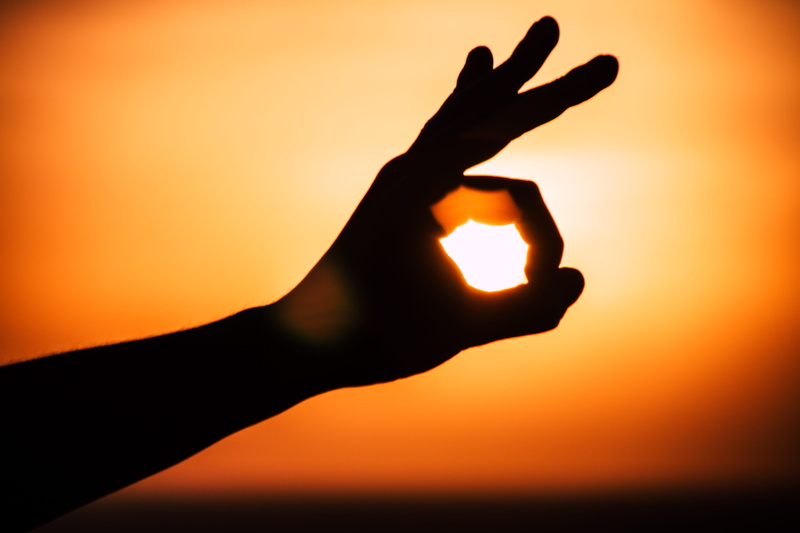 island, sunset behind hand, photography, thumb, canon, sunset, body part, ok, reaching, human body part, creativity, human limb, burn, fire, sun, human finger