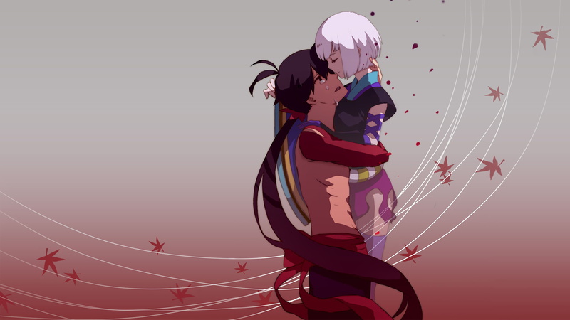 4K, anime girls, anime, Togame, Katanagatari, Yasuri Shichika