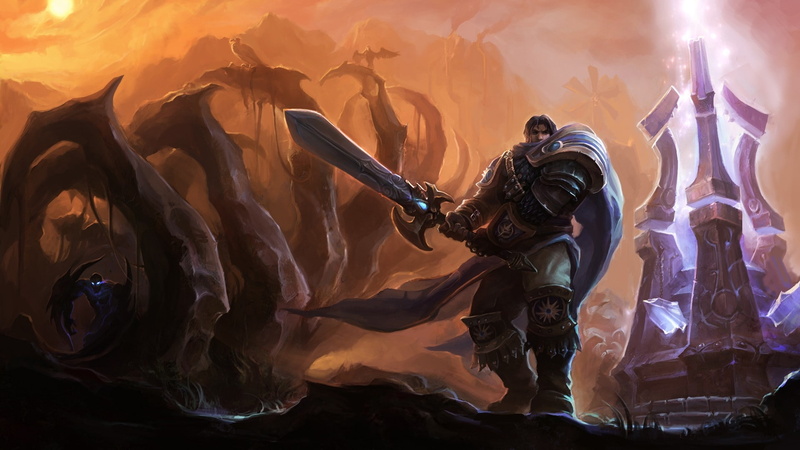 abstract, art, legends, 1080P, nocturne, hd, x, fantasy, garen, league, League of Legends, fantasy art