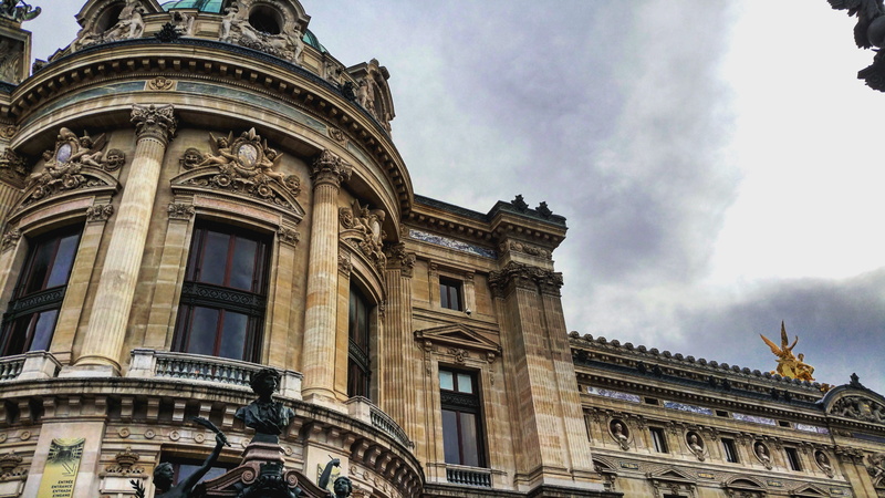human representation, old building, travel destinations, outdoors, opera, statue, 5K, cloud - sky, nature, history, tourism, garnier, france, day, sky