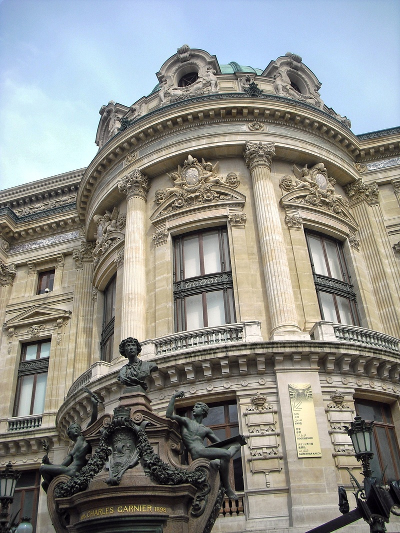 1080P, construction, travel destinations, decoration, garnier, the past, history, ornate, france, building exterior, city, day, representation, building