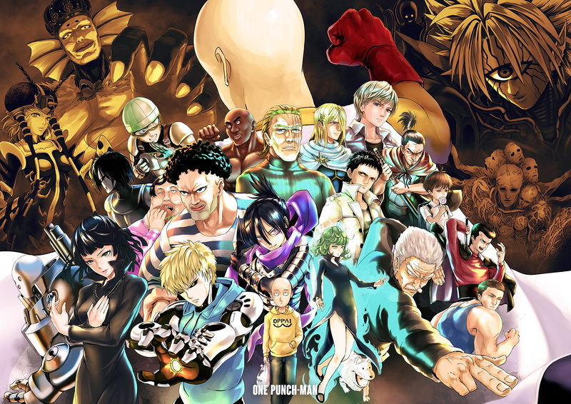 Zombieman (One-Punch Man), Pri-Pri-Prisoner (One-Punch Man), Lord Boros (One-Punch Man), Tanktop Master (One-Punch Man), Sea King (One-Punch Man), Bang (One-Punch Man)