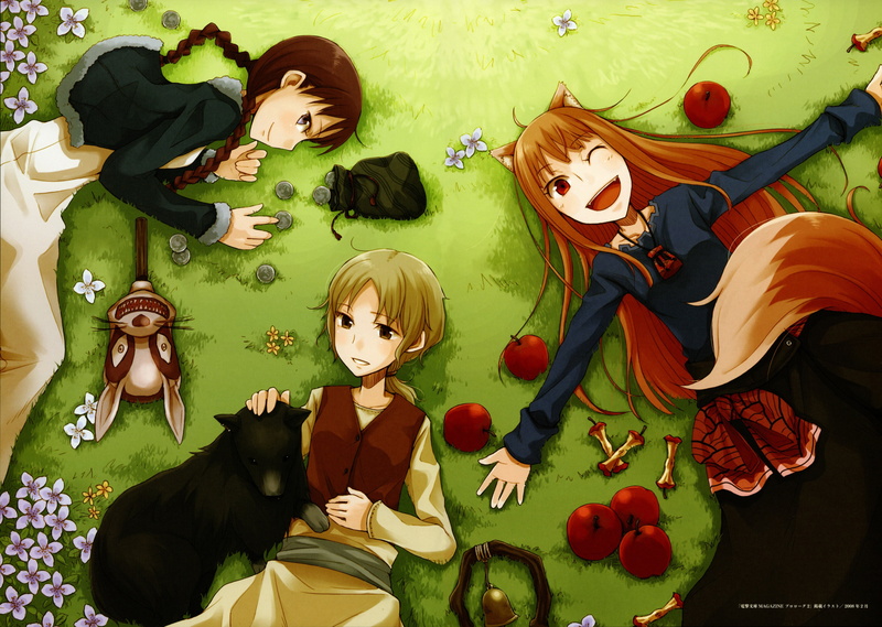 nora, arendt, horo, spice, wolf, ookami, illustrations, koushinryou, 4K, okamimimi, ayakura, juu, and