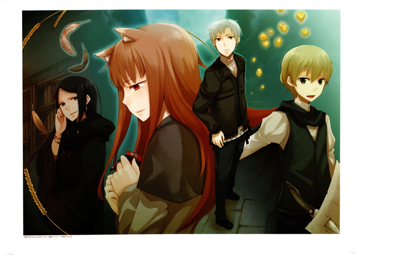 illustrations, wolf, lawrence, and, juu, dian, ayakura, koushinryou, kraft, horo, rubens, ookami, spice, 5K