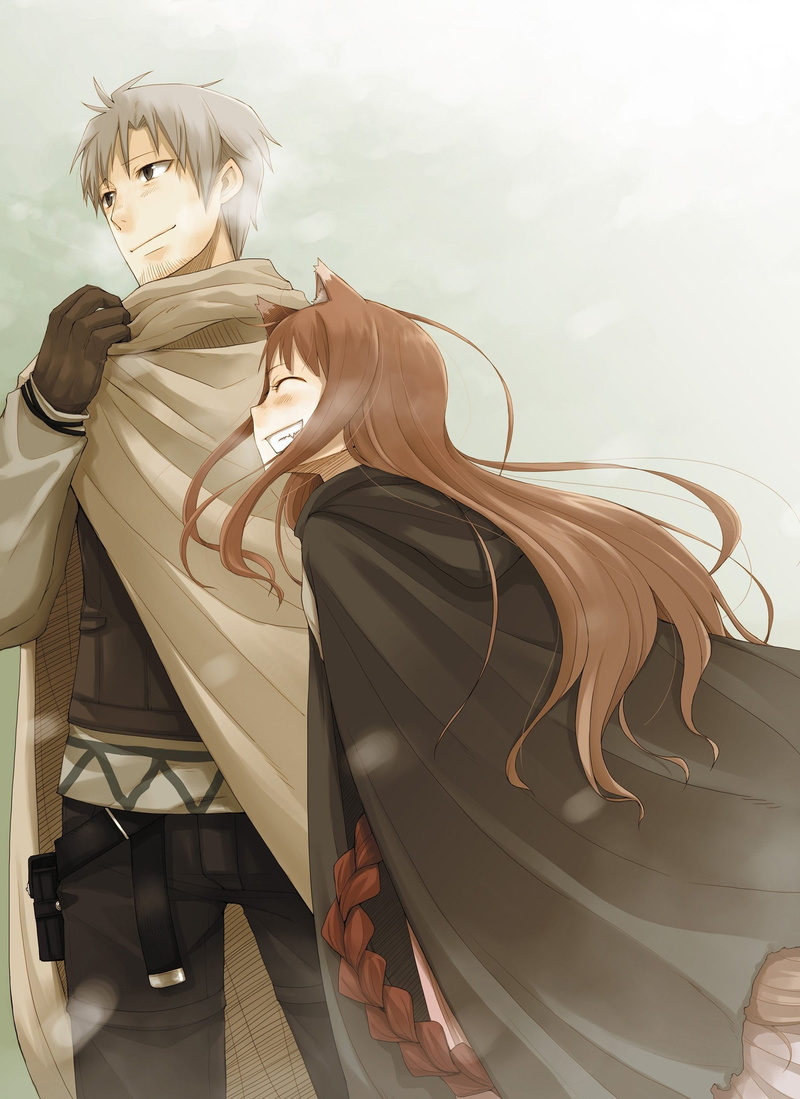 animal, craft, spice, horo, artwork, anime, wolf, ears, holo, lawrence, 1080P, wise, inumimi