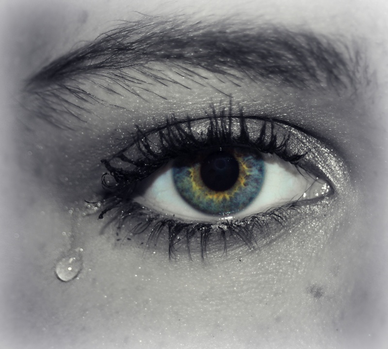 human, right, macro, tear, blue eyes, females, upset, 2K, pain, hurt, human body part, eyeball, adult, iris - Eye, depression, human Eye, eyeshadow, beauty