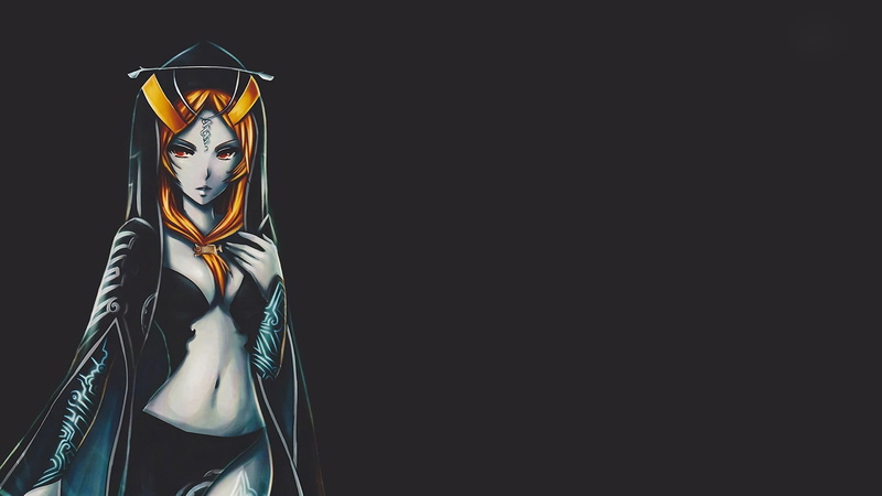 mystery, black background, indoors, representation, Midna (The Legend of Zelda), mask - disguise, clothing, studio shot, portrait, 1080P, disguise, mask