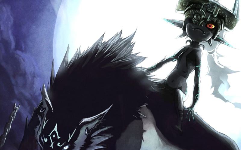 video, x, wolf, legend, Link, midna, zelda, princess, hd, twilight, 720P, art, Video Games, games