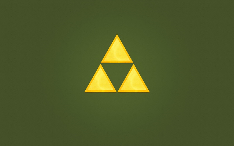 The Legend of Zelda, 2K, Triforce, minimalism, video games