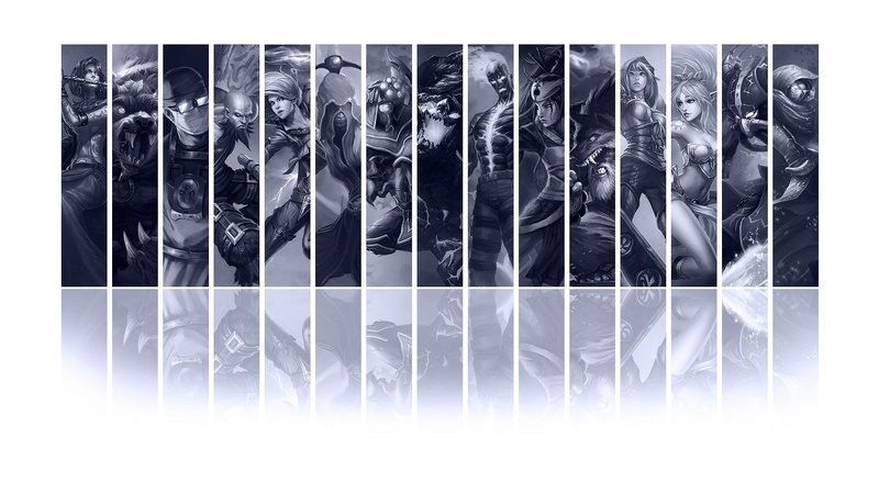shen, blade, sin, warwick, janna, udyr, storms, riven, soraka, 1080P, katarina, panels, fury, sinister, malphite, lee, legends, monochrome, akali, master