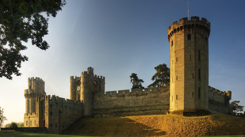 no people, plant, clear sky, built structure, archaeology, old ruin, middle ages, sky, building exterior, outdoors, day, the past, building, ancient civilization