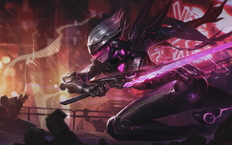 League of Legends, nightlife, arts culture and entertainment, creativity, purple, multi colored, illuminated, pink color, katarina (league of legends)