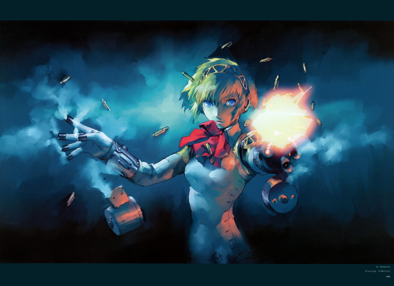 holding, music, illuminated, Aigis, standing, musical instrument, musician, costume, front view, rock music, blond hair, young adult, nature, smoke - physical structure
