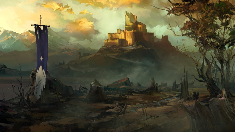 tree, no people, art, industry, Game of Thrones: A Telltale Games Series, landscape, pollution, d, building exterior, castle, environment, cloud - sky