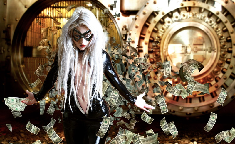 one Person, money, looking, beautiful, portrait, the Bank, fantasy, mask - disguise, adult, three quarter length, human representation, bizarre, mask, halloween