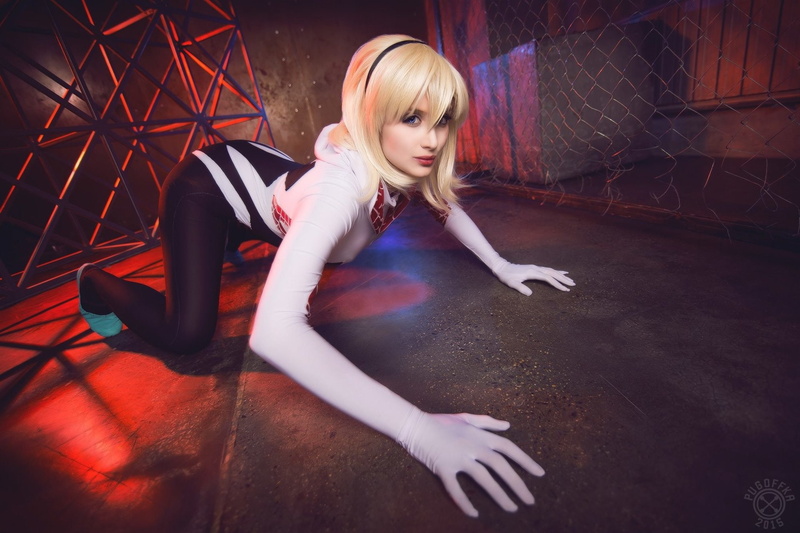 Blonde, Women, Gwen Stacy, 1080P, Marvel Comics, Cosplay, Spider-Gwen