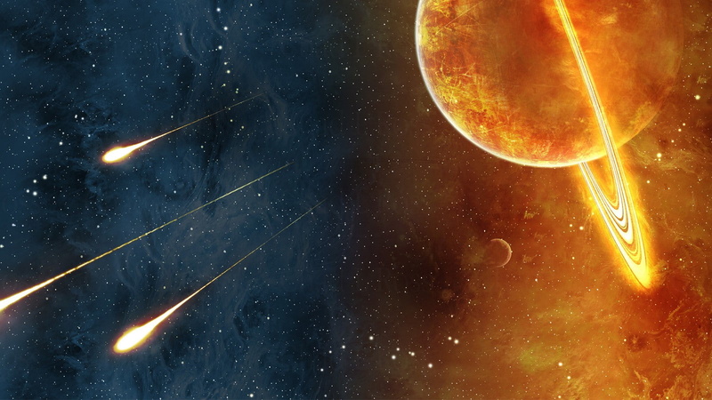720P, hd, comets, planets, stars, space