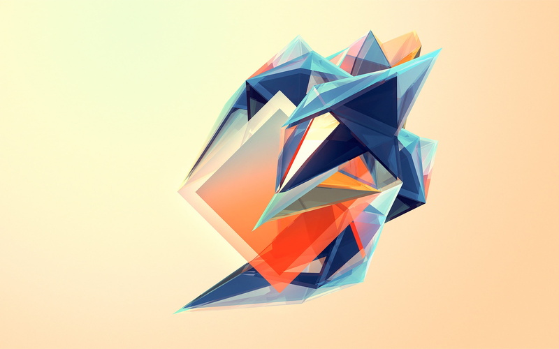 art and craft, high angle view, Abduzeedo, geometric shape, digital art, blue, indoors, multi colored, single object, creativity, studio shot, folded