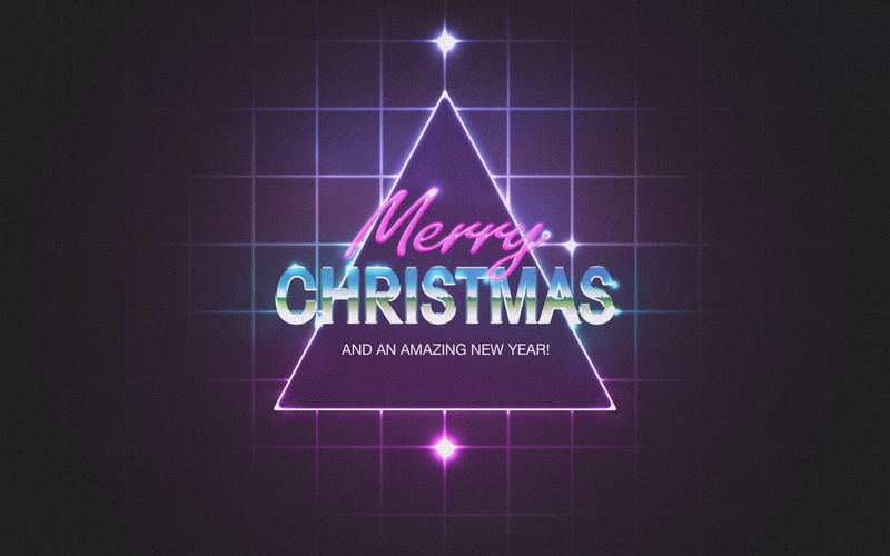 abduzeedo christmas new year digital art, 2K