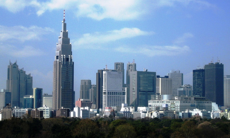 tokyo, animals, skyscrapers, 1080P, shinjuku, skyline, japan