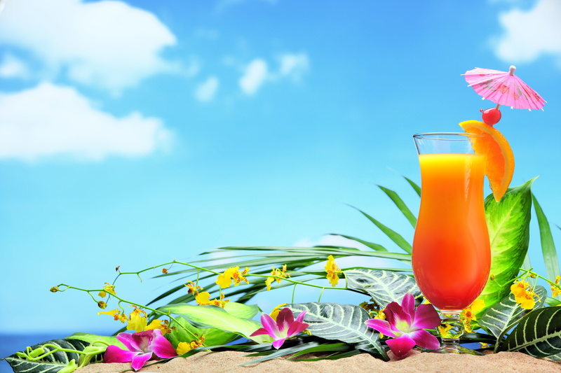 drinking glass, glass, food, flowers, refreshment, household equipment, drinking straw, juice, food and drink, no people, outdoors, orange, plant, drink