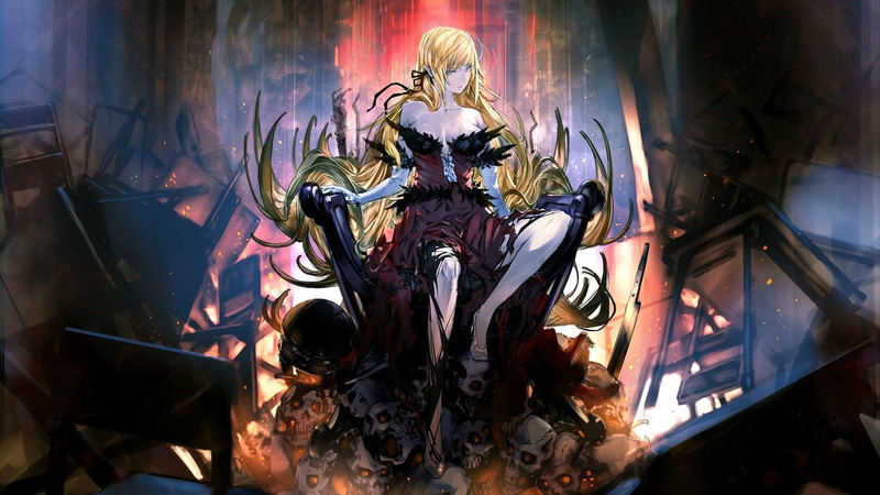 Shinobu Oshino, Yellow Eyes, Kiss-shot Acerola-orion Heart-under-blade, 1080P, Monogatari (Series), Monogatari Series: Second Season, Blonde, Anime