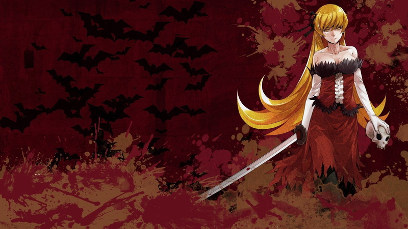 Shinobu Oshino, 1080P, Kiss-shot Acerola-orion Heart-under-blade, Anime, Monogatari (Series), Dark