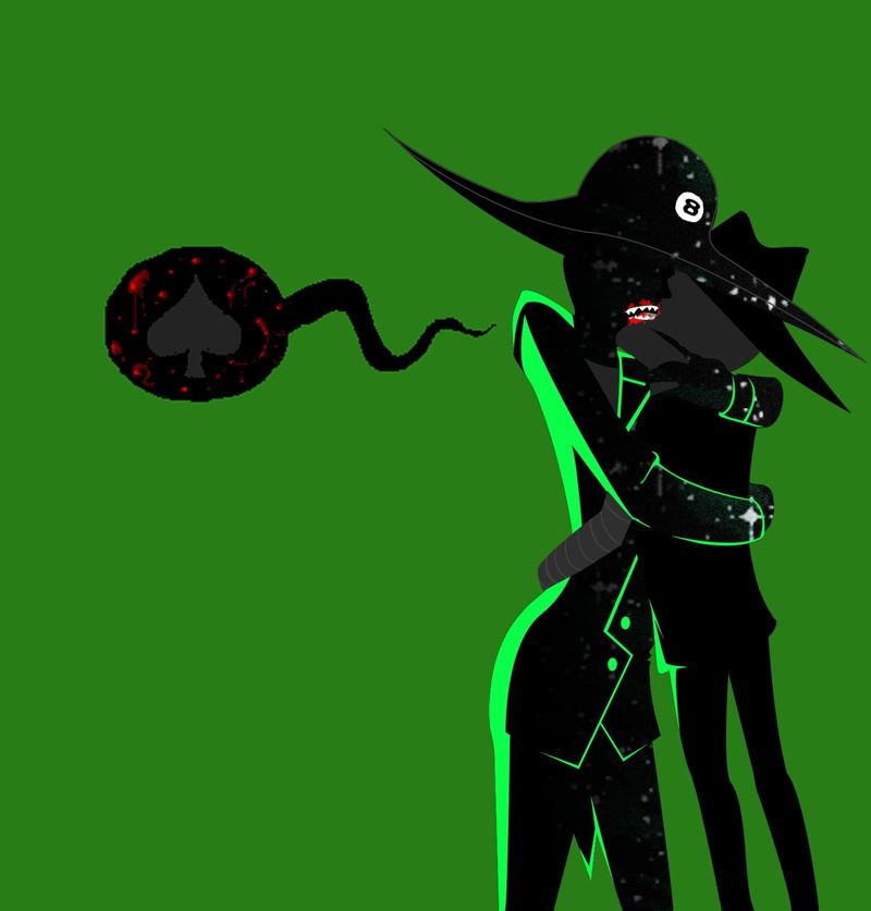 colored background, cartoon, green color, studio shot, nature, no people, spooky, warning sign, metal, 720P, character, Homestuck, illustration, technology