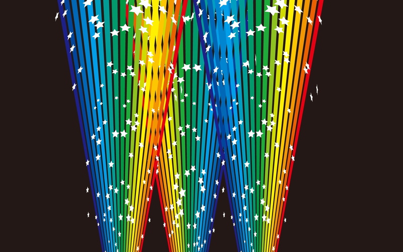 Colorful, 1080P, Vector, Beams
