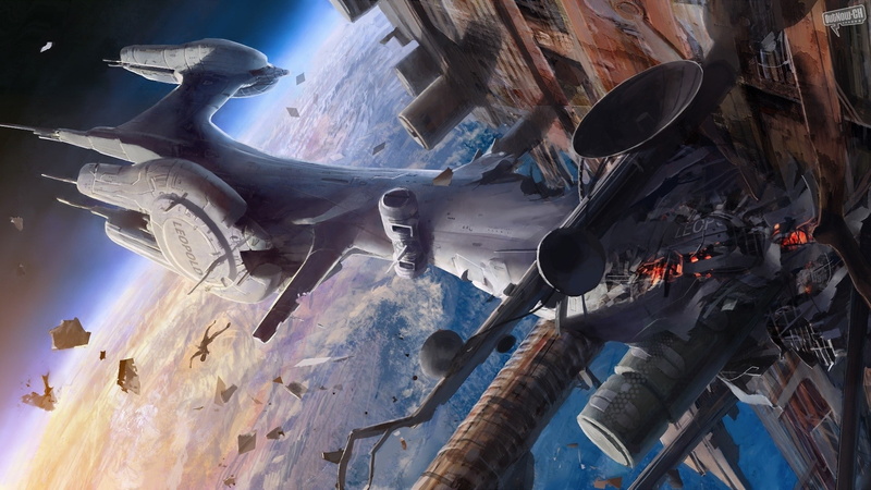science, port, alien, accident, station, flames, destruction, explosion, crash, vehicles, breed, craft, sci, spaceship, ship, 1080P, space, assault, fire