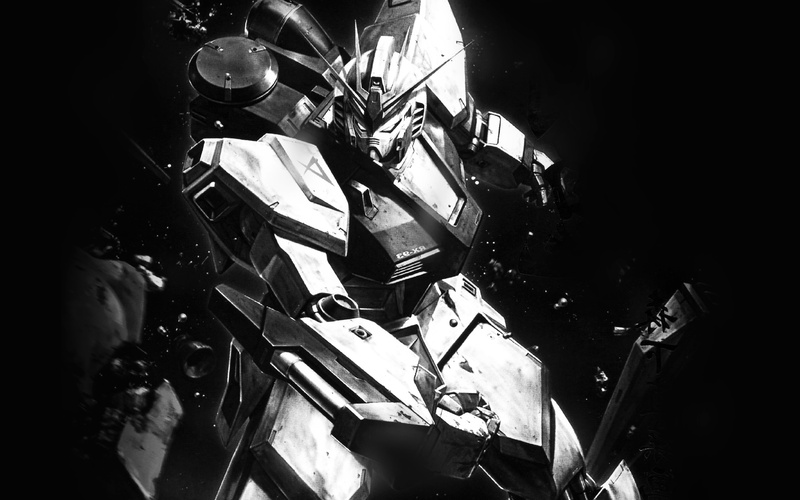 illuminated, low angle view, no people, night, industry, architecture, transportation, dark, space, indoors, illust, metal, gundam, wall - building feature