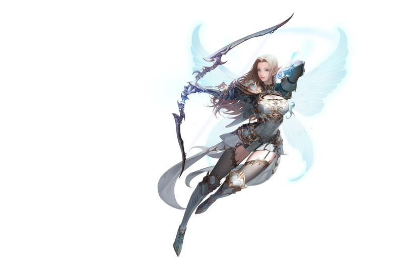Illustrator, 2K, Daeho Cha, Archer, MU ORIGIN illust, art, wings, fantasy
